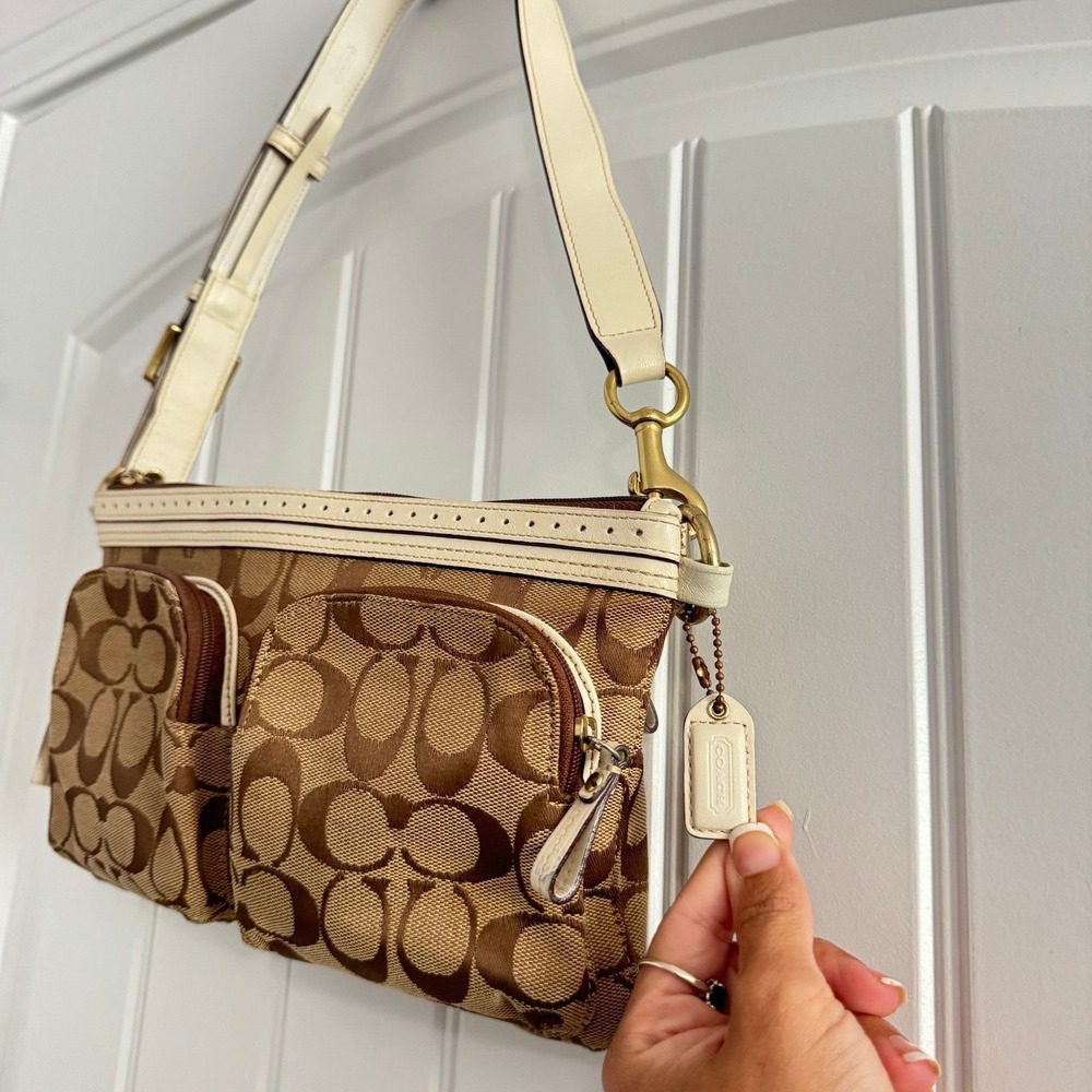 Coach Signature Canvas Shoulder Bag